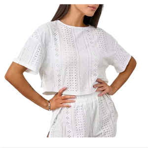 Set Pigiama <span class=keywords><strong>Donna</strong></span> <span class=keywords><strong>Taglie</strong></span> Forti in Stile Europeo e Americano, <span class=keywords><strong>Abbigliamento</strong></span> da Casa Morbido e Intrecciato - Product Image 5