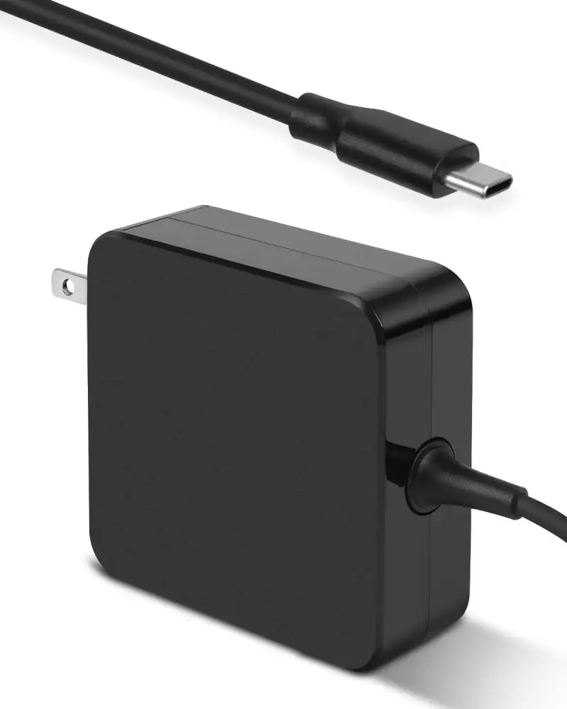 65W PD Wall Power Adapter para MacBook Pro Dell Chromebook Lenovo HP Spectre Acer telefone inteligente Tipo USB C Carga