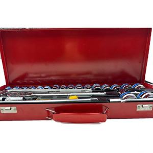 Set 24pcs Flex Handle 1/2 Inch Hex Screw Driver Combinação Ferramentas 24 1 Auto Repair Socket Set OEM Chrome Vanadium Aço 3-Year - Product Image 5