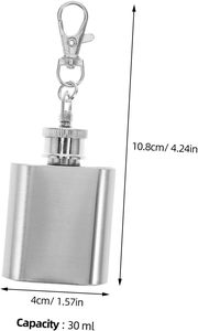 กระติกน้ำสแตนเลสขนาดเล็ก 1 ออนซ์ พกพาสะดวก ดีไซน์มินิมอล เป็นมิตรกับสิ่งแวดล้อม เหมาะสำหรับการเดินทางและตั้งแคมป์ ขายส่ง - Product Image 2