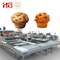 Machine à gâteaux entièrement automatique, ligne de production de muffins et de cupcakes à vendre