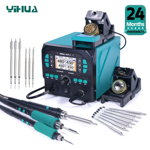 สถานีรีเวิร์คแบบลมร้อนความแม่นยำสูง YIHUA 992D-II 210 245 พร้อมหัวแร้งบัดกรีสำหรับซ่อมอุปกรณ์อิเล็กทรอนิกส์ด้วยกล้องจุลทรรศน์ W297 - Product Image 1