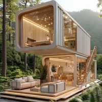 Maison modulaire en conteneur, maison mobile, maison préfabriquée portable, bâtiment en conteneur préfabriqué pour usage résidentiel, commercial ou en campement
