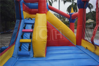 Gonflable commercial adapté aux besoins du client de videur gonflable videur toboggan peigne à vendre glissière gonflable de videur avec la piscine pour des enfants