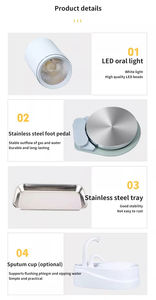 ชุดอุปกรณ์ทันตกรรมพกพาแบบพับได้พร้อมเครื่องอัดอากาศไฟฟ้า คุณภาพดีที่สุด ผลิตจากพลาสติกและโลหะ - Product Image 5