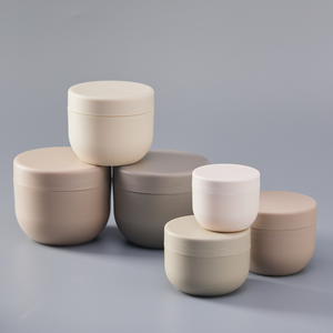 Stoples krim plastik sentuh lembut desain Logo kustom, efek Matte 50ml 120ml 200ml 250ml 300ml 500ml toples krim plastik - Product Image 3