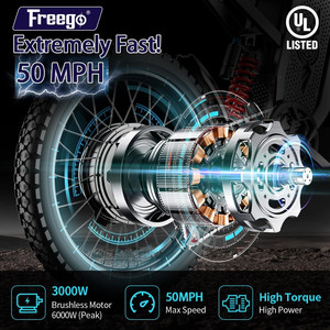 Motocicleta Eléctrica Todoterreno Freego X2 de 6000W de Potencia Máxima para Adultos, 80km/h, Batería de Litio - Product Image 2