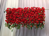 V5 tissu à enrouler personnalisé 5D fleur rouge Rose décor mural tissu faux mariage fleur de soie artificielle panneau mural toile de fond mur de fleurs
