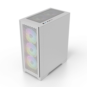 ATX-funda de ordenador para videojuegos, con Panel de red de hierro de vidrio templado lateral, Torre media para Gamer - Product Image 5