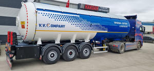 Semi-remorque citerne de transport de GPL haute sécurité 45m³ 3 essieux 21 tonnes de capacité certifiée ASME AD2000 pour gaz de pétrole liquéfié - Product Image 2