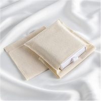 Sachets en toile de coton naturel et lin avec fermeture enveloppe, pochettes cadeaux personnalisables en gros pour emballage de pot-pourri, herbes et thé