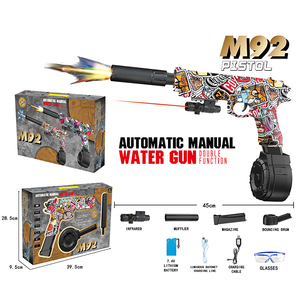 Súng đồ chơi bắn nước tự động, mô phỏng ngọn lửa, có đèn <span class=keywords><strong>flash</strong></span>, chất liệu nhựa, dành cho thể thao bắn súng. - Product Image 5