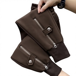 <span class=keywords><strong>Pantaloni</strong></span> Harem da <span class=keywords><strong>Donna</strong></span> in Felpa Felpata Spessa con Fodera in Lana, Nuovi Modelli Autunnali, Slim Fit, Versatili, a Vita Media, Larghi, con Coulisse alla Caviglia e Tasche Casual - Product Image 1