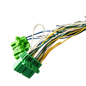 Faisceau de câblage automobile personnalisé avec connecteurs multi-pins verts pour module de commande de véhicule - Product Image 2