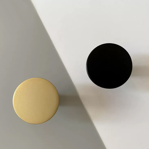 Ravinte 30 Pack 1-1/4 Inch <strong>Matte</strong> <strong>Black</strong> Zinc Solid Durable Kitchen Cabinet <strong>Knobs</strong> <strong>Drawer</strong> Pulls Modern Bathroom Cabinet Hardware - Product Image 4