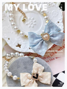 ปลอกคอสุนัขไนลอนโพลีเอสเตอร์สีชมพูเจ้าหญิง ประดับหมุดตกแต่งสุดหรู แรงบันดาลใจจาก <span class=keywords><strong>Littlest</strong></span> <span class=keywords><strong>Pet</strong></span> <span class=keywords><strong>Shop</strong></span> อุปกรณ์เสริมสำหรับคริสต์มาส เป็นมิตรกับสิ่งแวดล้อม - Product Image 4