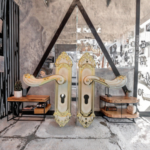 Hongwei 2024 Poignée de porte à levier en alliage d'aluminium moderne, résistante au feu, serrures de porte intérieures, poignée de porte de chambre à coucher, levier de fenêtre, 1 an - Product Image 3