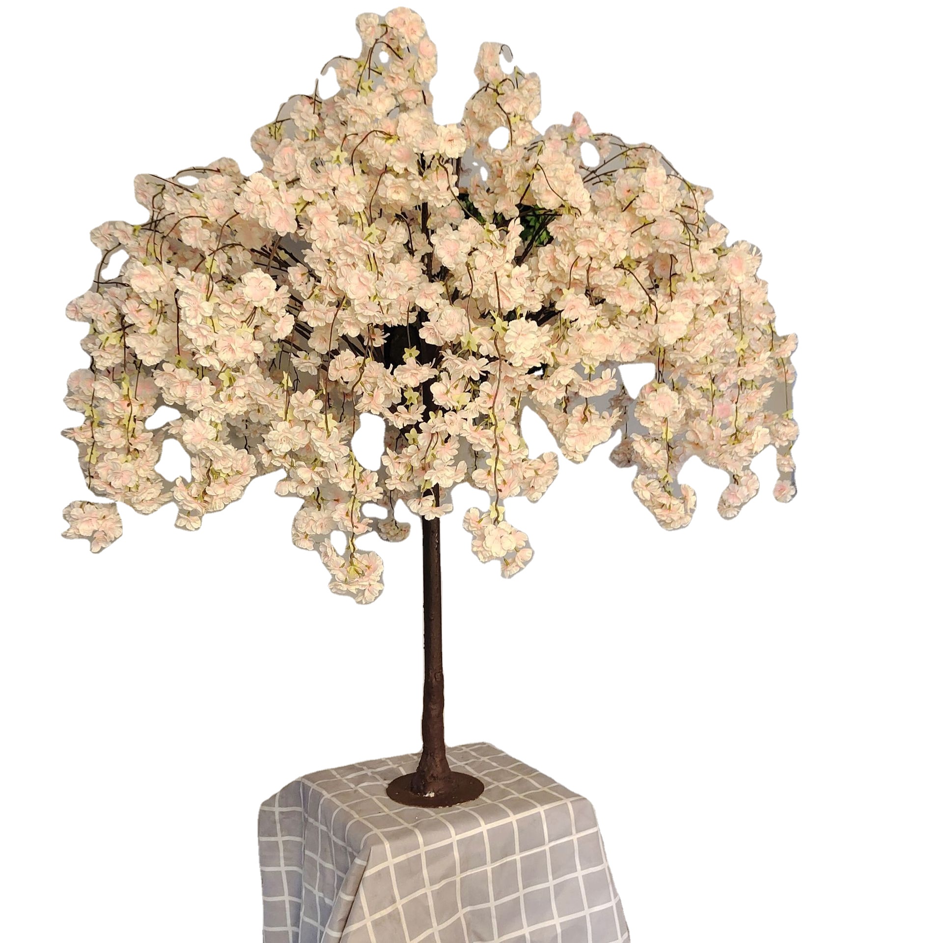 WholesaleTable Desk Centerpiece Mini Artificial Indoor cherry blossom flower Tree for Wedding Decoration