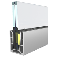 Rampe en verre préfabriquée avec base en aluminium, compatible avec les balcons en béton, pour une construction rapide d'améliorations domestiques