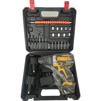 Perceuse à percussion sans fil 12V à moteur à balais, perceuse électrique compacte et portable pour la rénovation domestique, le perçage du bois et du métal et le bricolage