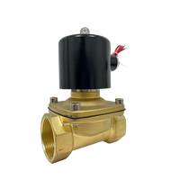 Vanne solénoïde à diaphragme en laiton DC24V AC110V AC220V DC12V DN6-DN100 Vanne solénoïde électrique pour eau, huile, gaz
