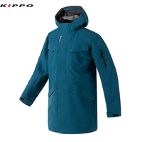 Veste coupe-vent Kippo 2.5 couches pour hommes grande taille imperméable à l'eau fermeture à glissière bombardier coupe-vent avec fermeture durable
