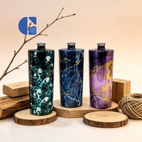Botella de Perfume de Vidrio de Lujo, Multiusos, 30ml 50ml 100ml 200ml, Recargable, con Pulverizador y Tapa