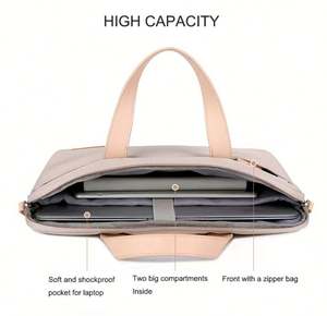 Sac pour ordinateur portable de haute qualité pour femmes, pochette pour souris, pour l'université, le bureau, couleur personnalisée, impression par sublimation, doublure en velours en mousse - Product Image 6