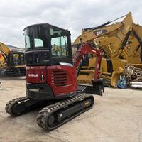 Excavator Mini Yanmar ViO35-6B Bekas Tahun 2022 Model 3420kg Kabin Tertutup Zero Tail Swing Bucket Hammer Teeth Gearbox Pump