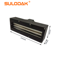 Machine de sérigraphie UV rouleau à rouleau équipée d'une lampe de polymérisation LED UV refroidie à l'eau taille 180*30mm pour imprimante 395nm encre/vernis UV