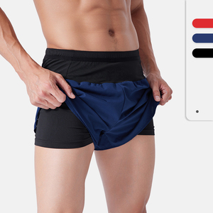 Shorts de sport décontractés pour hommes à séchage rapide avec cordon de serrage, tricotés, pour le basketball, le fitness et l'entraînement professionnel au marathon, idéaux pour la course estivale - Product Image 4