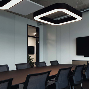 Cong Vuông Trang Trí Nội Thất Đèn Chùm Cho Phòng Ăn Phòng Khách Treo Đèn Trần Vuông Ánh Sáng Trong Nhà Chiếu Sáng - Product Image 2