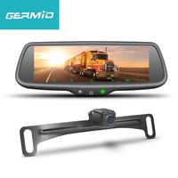 7.3 "TFT LCD rétroviseur HD moniteur système de sécurité de voiture rétroviseur de voiture + caméra de recul de Vision nocturne