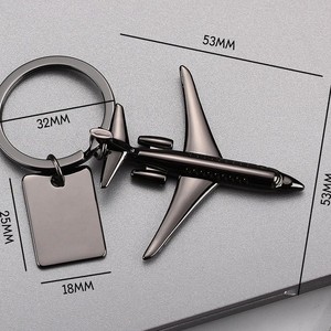 Cá Nhân Thép Không Gỉ 3D Máy Bay Khuyến Mại Móc Khóa Máy Bay Keychain Hàng Không Quà Tặng Máy Bay Sự Kiện Vòng Chìa Khóa - Product Image 4