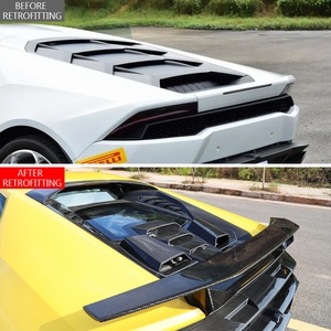 2014-2023 New Carbon Fiber Rear <b>Hood</b> & <b>Engine</b> <b>Hood</b> Upgrade Kit with Screws for Huracan - Product Image 2