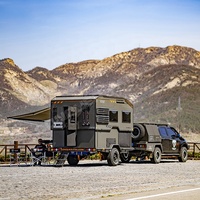 Conquer Falcon Vente directe d'usine Remorque d'aventure 4x4 Camping-car d'expédition Tout-terrain Châssis en acier robuste Aluminium Charge utile de 1860 kg