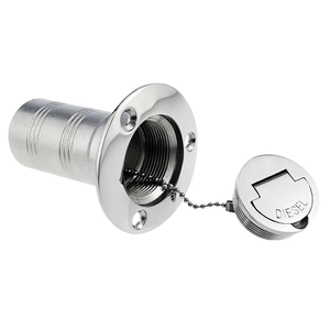38/50MM Mirror Polish <b>Marine</b> Deck Filler <b>Cap</b> AISI 316 Stainless Steel Deck Filler with Keyless <b>Cap</b> GAS DIESEL FUEL WASTE WATER - Product Image 5