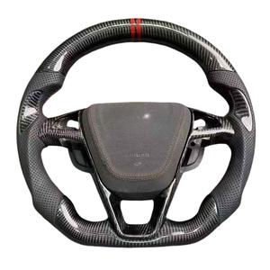 Volante Deportivo Personalizado <span class=keywords><strong>de</strong></span> Fibra <span class=keywords><strong>de</strong></span> Carbono Real Forjado en Cuero para <span class=keywords><strong>Ford</strong></span> Mondeo Focus St Mk2 Mk7 <span class=keywords><strong>Fiesta</strong></span> 2013 2014 2016 2018 - Product Image 1