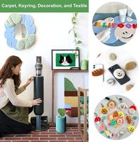 Benang Rajut DIY Campuran Mewah Ramah Lingkungan, Ringan, Super Lembut, Berumbai, untuk Pelapis, Merajut, Menjahit