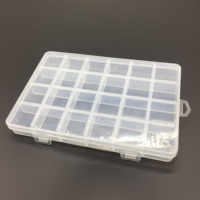 Boîte à bijoux, boîte rectangulaire transparente en plastique, polyvalente, haute performance