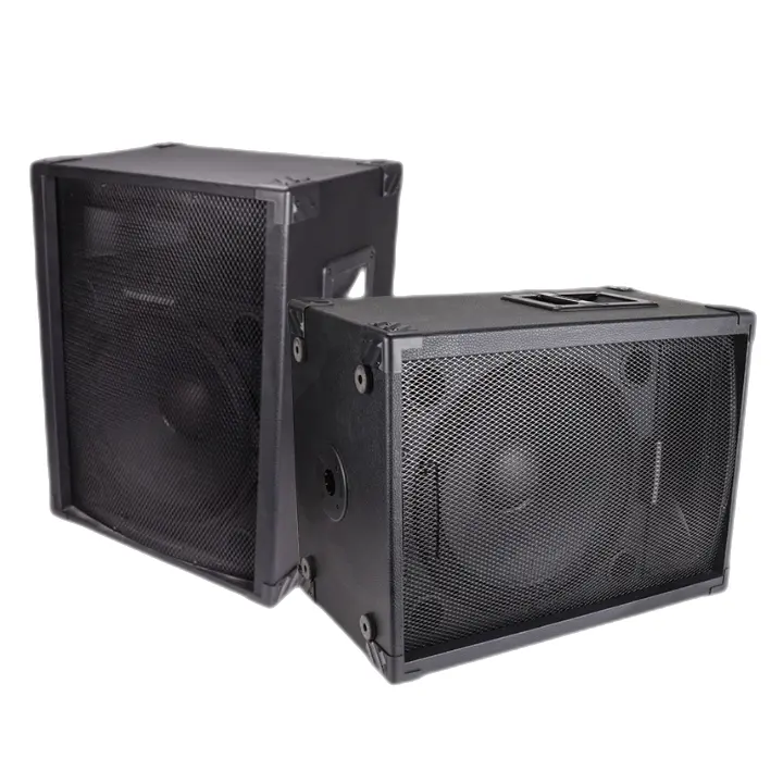 Outdoor concert stage dj wooden sound box system altavoces profesional column passive pa speaker 15 inch