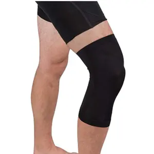 銅圧縮回復膝スリーブ調節可能なスポーツ膝サポートバレーボール膝サポート
