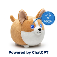 Peluche interactive Corgi ChatGPT, réactive au toucher, avec LED clignotantes, multilingue, support de chat quotidien, ODM, vente en gros, Cuteyeah AL171