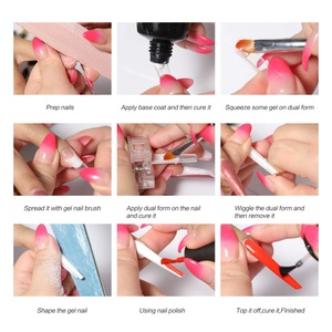 Hot Selling New Construction Gel <b>Nail</b> Mold Paperless Support Quick <b>Extension</b> <b>Nail</b> Transparent <b>Nail</b> Mold 288pcs - Product Image 6