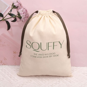 10*15cm Cotton Linen Drawstring Bags Custom Logo Size Environmental Cotton Canvas Fabric Packing Dust Pouch - Product Image 6