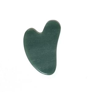Rouleau de massage facial et ensemble Guasha en jade vert et pierre d'aventurine anti-poches pour lifting du visage - Product Image 3