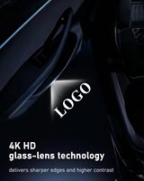 Projecteur laser LED HD pour portière de voiture, lumière de bienvenue, lampe de projection d'ombre fantôme, sans perçage, accessoires auto pour Audi