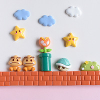 Mini Flatback Harz Charms Cartoon Cabochon Flatback Crafts Ornamente Creme Kleber Dekorationen DIY Zubehör für Telefone