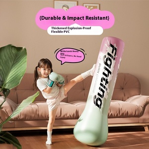 Qianqi PVC gonflable colonne <span class=keywords><strong>de</strong></span> <span class=keywords><strong>boxe</strong></span> gants équipement d'entraînement à domicile Taekwondo pour enfants poinçonnage mur cible eau verticale - Product Image 4