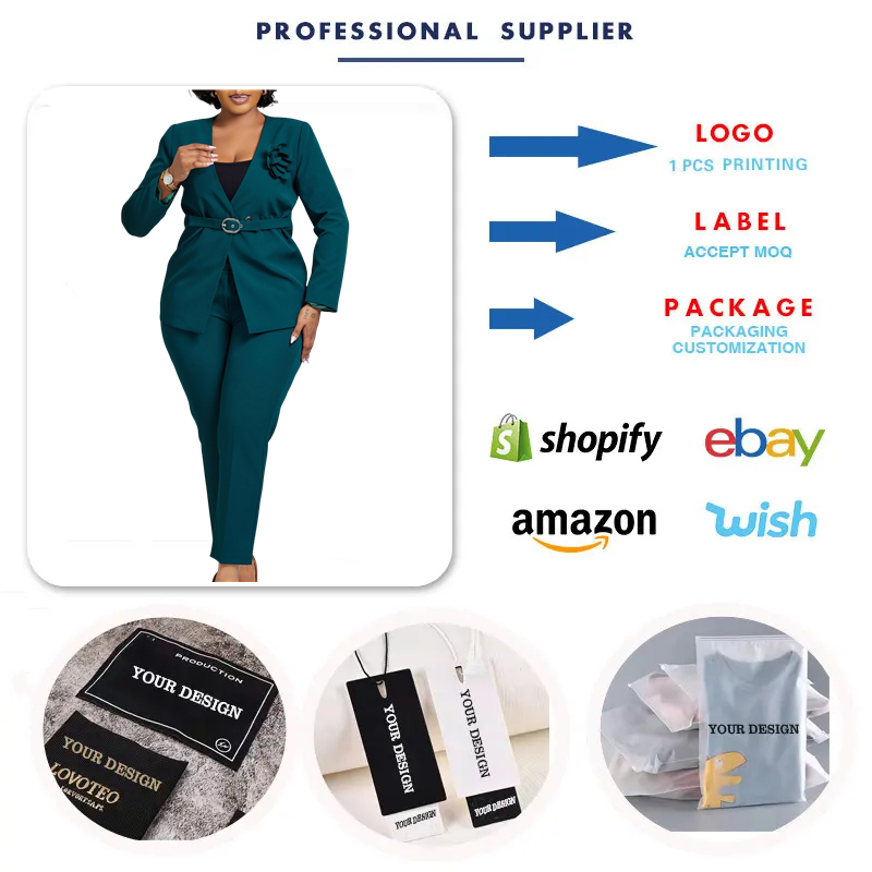 Trendy Ladies Suits Office Wear Autumn Outfits for Women Long Sleeve Top +Pant Set Two Piece Set Women Clothing · image 3